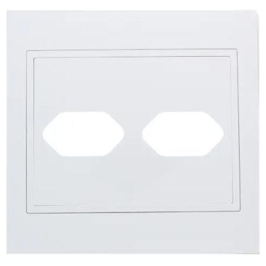 Imagem de Placa 2 Tomadas 4x4 Com Suporte - Rvb-1300-58 - Ravenna