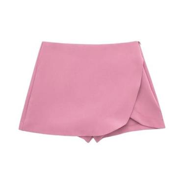 Imagem de Saia Assimétrica Feminina DUOPERI, Moda Simples, Chic, Elegante, Casua