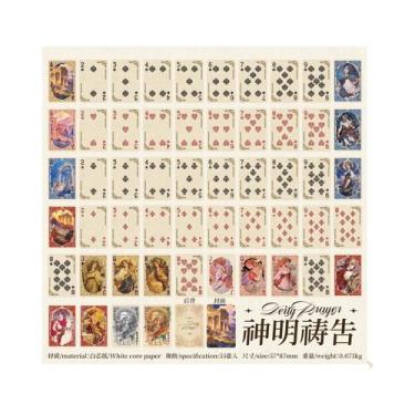 Imagem de Cartas De Poker Vintage Retro Série Divina Com 55 Cartas Para Shows De