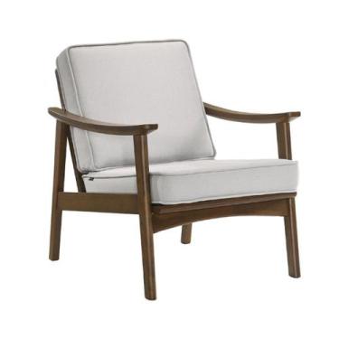 Imagem de Poltrona Amy Revestido em Linho Cru - rivatti