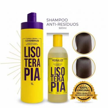 Imagem de Kit Lisoterapia Progressiva Sem Formol+shampoo Anti-resíduos - Hidrali