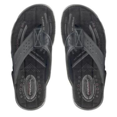 Imagem de Chinelo de Dedo Masculino em Couro Dia a Dia Conforto Pegada-Masculino