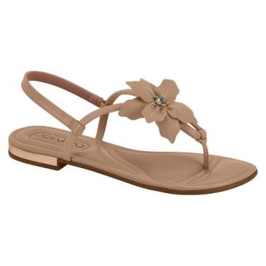 Imagem de Sandalia fem. de uso comum c/ sola sint. cabedal s - Beira Rio, Nude, 