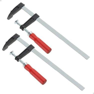 Imagem de Kit 2 Unidades Grampo Sargento Marceneiro 50X300 50X200 - Lorben