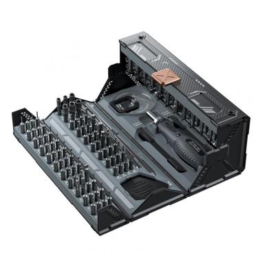 Imagem de Kit de Chaves de Fenda Ratchet de Precisão JAKEMY 180 Peças FO169 CR-V Caixa ABS Compacta