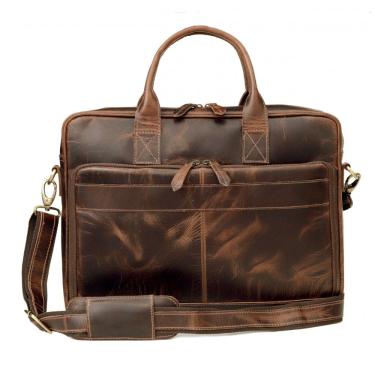 Imagem de Bolsa Carteiro Masculina Couro de Búfalo para Laptop com 18 Polegadas, VC VINTAGE COUTURE