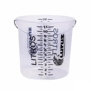 Imagem de Balde Graduado Transparente Com Capacidade de 11L (2039) - Lupus