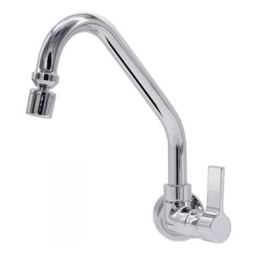 Imagem de Torneira Cozinha Parede 1/4 De Volta Luxo - C70 - Bruno Acabamentos