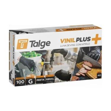 Imagem de Luva vinilplus preta g c/100 talge