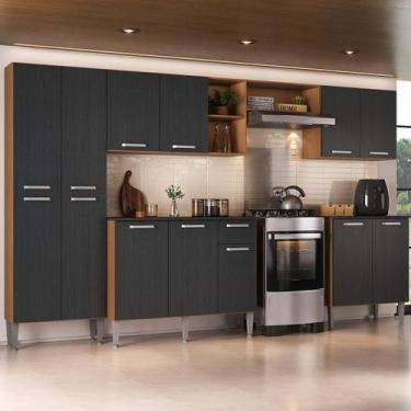 Imagem de Armário Cozinha Modulada Completa 298cm Pequim Top Multimóveis MP3768,