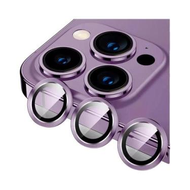 Imagem de Protetor De Lente De Câmera Para iPhone 15 14 13 pro Max Mini, Anel De