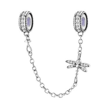 Imagem de Pulseira Feminina De Prata 925 Com Berloques De Café E Corrente De Seg