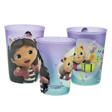 Imagem de Copo Infantil Casa Mágica da Gabby de Plástico Base de Ovo de Pascoa O