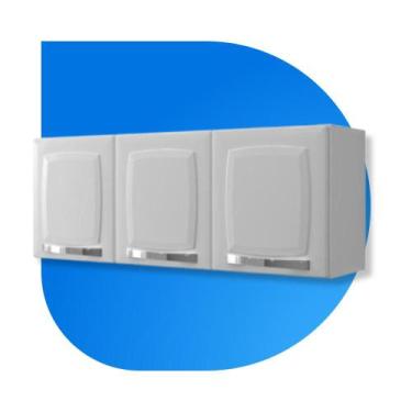 Imagem de Armário Multiuso 3 Portas Aço Itatiaia Rose Branco Neve