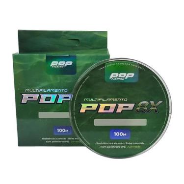 Imagem de Linha Mult POP 8x Verde 100m Pop Fishing - Maruri, 0,45mm