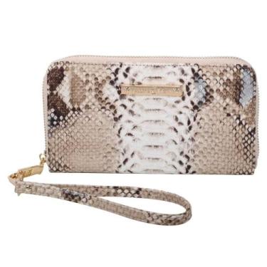 Imagem de Carteira Ziper Grande Fellipe Krein Ss23 Fk646 Marrom - Nude, Azul