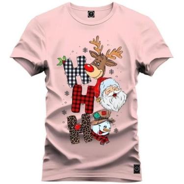Imagem de Camiseta T-shirt De Natal Hohoho Personagens Do Natal Camisa Em Algodã