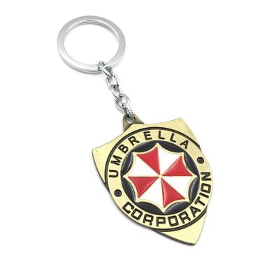 Imagem de Pingente de chaveiro Resident Evil Umbrella Corporation Shield