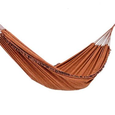 Imagem de Rede de Dormir Jeans Life Basic Laranja com Preto