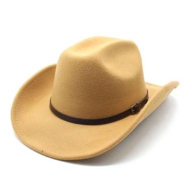 Imagem de Chapéu Fedora De Feltro Aba Média Maleável Cata Ovo Cowboy Rodeio Unis