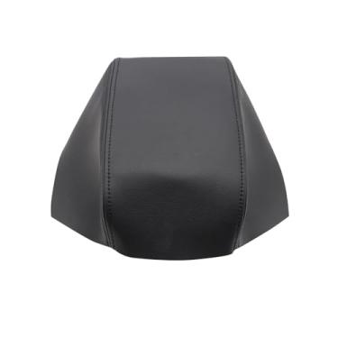 Imagem de NLQR Tampa de couro para console central de apoio de braço preta compatível com Ford Focus 2012 2013 2014 2015 2016 2017 2018