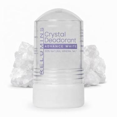 Imagem de Relumins Desodorante Crystal, Sal Mineral Natural De Alúmen E Potássio, Roll-On, Desodorante Natural Sem Manchas E Sem Perfume Com Proteção Contra Odores 24 Horas, 5,3 Oz