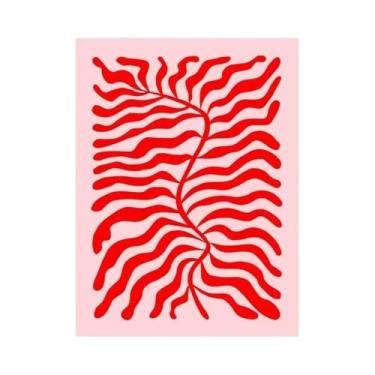 Imagem de Pintura Em Tela Abstrata De Leopardo, Arte De Parede Estética Com Bloc