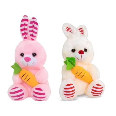 Imagem de Coelho Coelhinho de Pelúcia Páscoa Macio/Atóxico - 30cm - Brinquedo/Ar