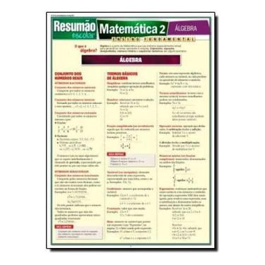 Imagem de Matemática 2 - Álgebra - RESUMAO, Sortido