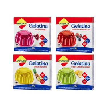 Imagem de Mix Gelatina Diet Lowçucar Frutas Vermelhas Cereja Abacaxi E Limão Sic