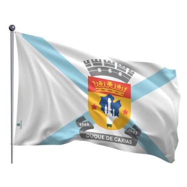 Imagem de Bandeira do Município de Duque de Caxias Uma Face Estampada Tamanho 70
