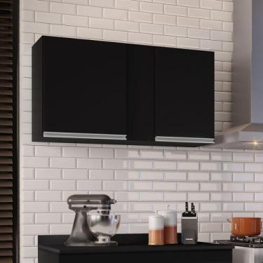 Imagem de Armário Aéreo de Cozinha Lavanderia 02 Portas Agata 100 cm L06 - D'Ros