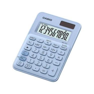 Imagem de Calculadora De Mesa Casio Ms-7uc-lb 10 Dígitos Azul Claro