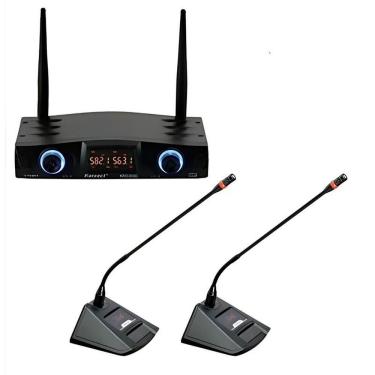 Imagem de Sistema sem Fio KRD200DG para Palestras com Dois Gooseneck UHF, Receptor Digital e Saídas XLR Karsect