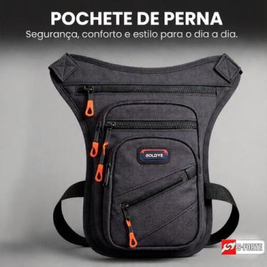 Imagem de Pochete de Perna Tática para Motociclista  Compartimentos Inteligentes