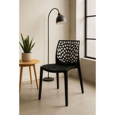 Imagem de Cadeira Gruvyer Estrutura em Plástico Ergonômica para Sala de Jantar, Bares e Restaurantes