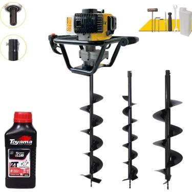 Imagem de Perfurador de Solo PSL517 à Gasolina 51,7CC 1,8HP com Kit 3 Brocas 80CM Lynus