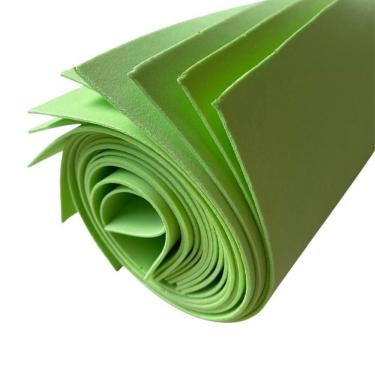 Imagem de Placa de EVA Dubflex 40cm X 60cm X 1 e 5mm Verde Claro Kit com 10 Folhas para Artesanat...