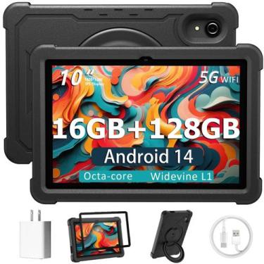 Imagem de Tablet HUIHUANG 10 Polegadas Android 14 - 16GB RAM + 128GB ROM + 1TB
