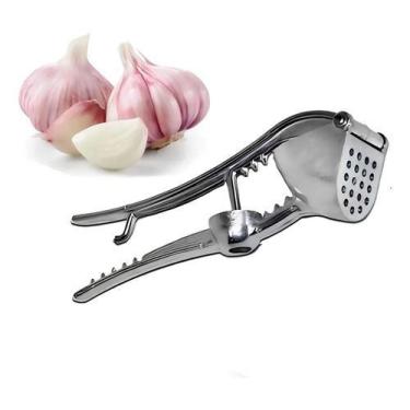 Imagem de Espremedor De Alho Alumínio Manual Amassador De Alho Cozinha Alumínio 