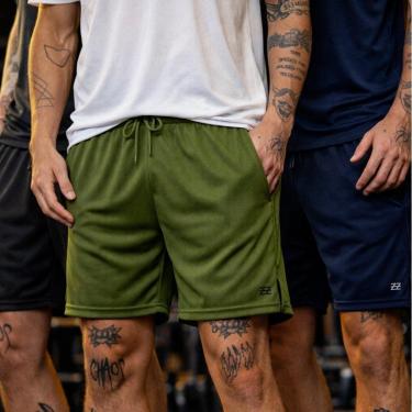 Imagem de Kit 3 Bermudas Masculinas Dry Treino Academia Futebol Alta Performance Conforto Luzzoo-...