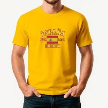 Imagem de Camiseta Masculina ESPANHA Exclusiva Algodão Premium-Masculino