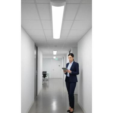 Imagem de 2x Plafon LED 40W 120cm Branco Frio - Luz Potente Bivolt - Congratulat