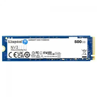 Imagem de SSD Kingston NV3, 500GB, M.2 NVMe, 2280, PCIe 4.0, Leitura 5000MBs e G