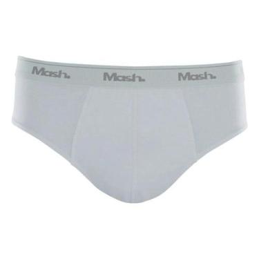 Imagem de Cueca Slip Algodão MASH Branca, GG