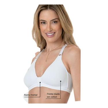 Imagem de Sutiã Sustentação Olimpo DeMillus 061054 Cotton / Algodão, Branco, 46