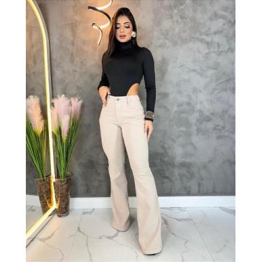 Imagem de Calça Jeans Flare Color - Elegância e Versatilidade - Marquesa, Sideca