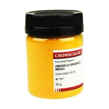 Imagem de Pigmento Artístico Cromacolor 50g 117 Amarelo Orgânico Claro