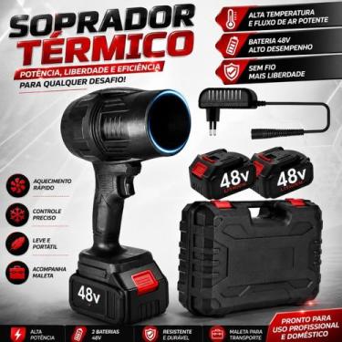 Imagem de Soprador Térmico 48V Portátil Alta Temperatura Fluxo De Ar Potente Ent