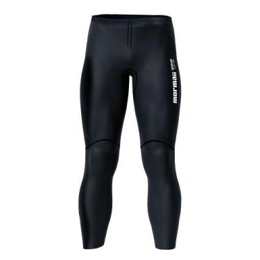 Imagem de Calca 3mm masculino triathlon natacao mormaii, P, Preto